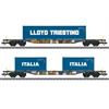 Märklin 047460 Containertragwagen-Set 2-tlg Bauart Sgns der AAE, H0