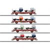 Märklin 46406 Güterwagen-Set 4-tlg Fahrzeugtransport DR/DDR, H0