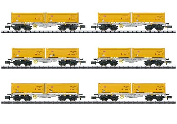 Minitrix 15075 Güterwagen-Set Abraumzug 6-tlg AAE, Spur N