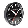 MONDAINE, Wall Clock 25cm, Original Bahnhofswanduhr, schwarz