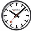 MONDAINE, Wall Clock 25cm, Original Bahnhofswanduhr, schwarz | Bild 2
