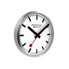 MONDAINE, Wall Clock 25cm, Original Bahnhofswanduhr, weiss