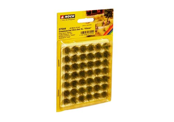 Noch 07044 Mini-Set XL Grasbüschel Wiese 42 Stück, 9 mm