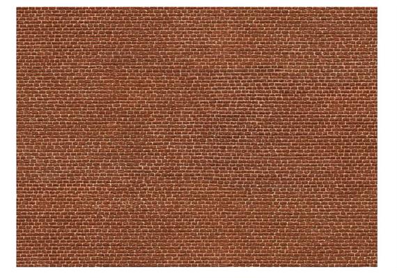 Noch 56610 3D-Kartonplatte Klinker rot
