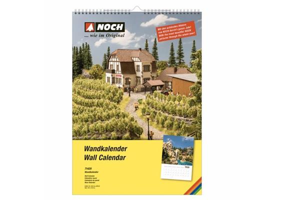 Noch 71420 NOCH Wandkalender DIN A2 Hochformat