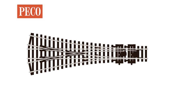 Peco SL-99 Cd100 12° 3-Wegweiche, grosser Radius