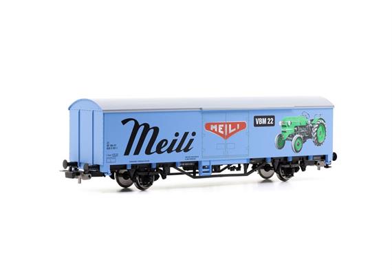 PIKO 27728 Gedeckter Güterwagen Meili Traktoren SBB, H0