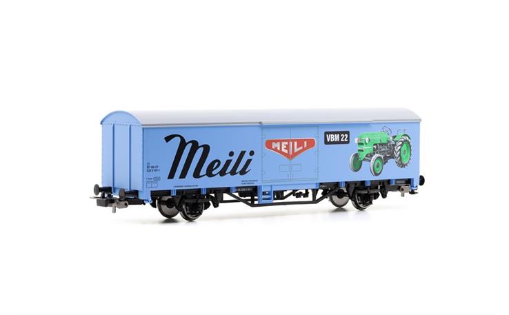 PIKO 27728 Gedeckter Güterwagen Meili Traktoren SBB, H0