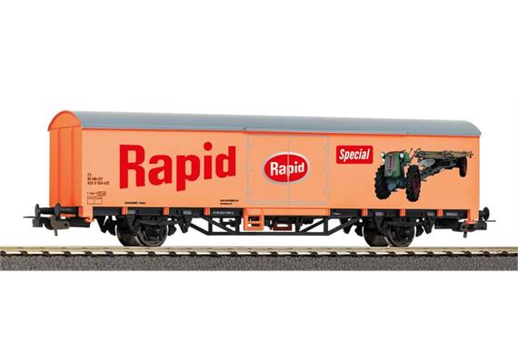 PIKO 27728 Gedeckter Güterwagen Meili Traktoren SBB, H0