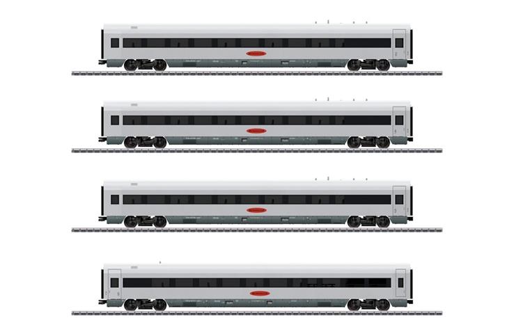 PIKO 28350 Metropolitan Wagenset 4-tlg DB, H0 DC