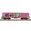 PIKO 37013 Güterwagen Eaos Pink mit Graffiti SBB, Spur G