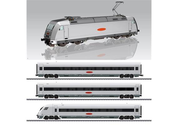 PIKO 58151 Set 4-tlg Metropolitan BR 101, Personen- + Steuerwagen DB, H0 DC Digital Sound