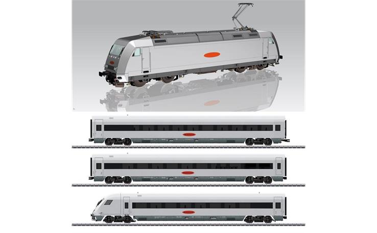 PIKO 58151 Set 4-tlg Metropolitan BR 101, Personen- + Steuerwagen DB, H0 DC Digital Sound