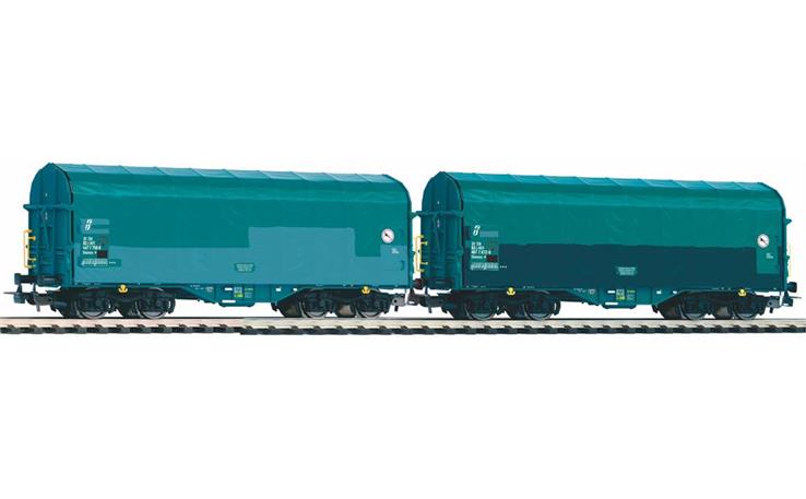 PIKO 58397 Schiebeplanenwagen Set 2-tlg Shimmns "MERCITALIA" FS , H0