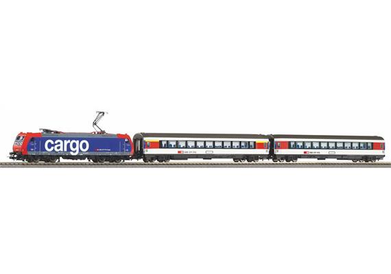 Piko 59107 Startset E-Lok Re 484 und 2 EC-Wagen SBB, H0 DC Digita Sound