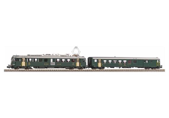 PIKO 94166 Triebwagen RBe 4/4 mit Steuerwagen Bt grün mit alter Schrift SBB, Spur N