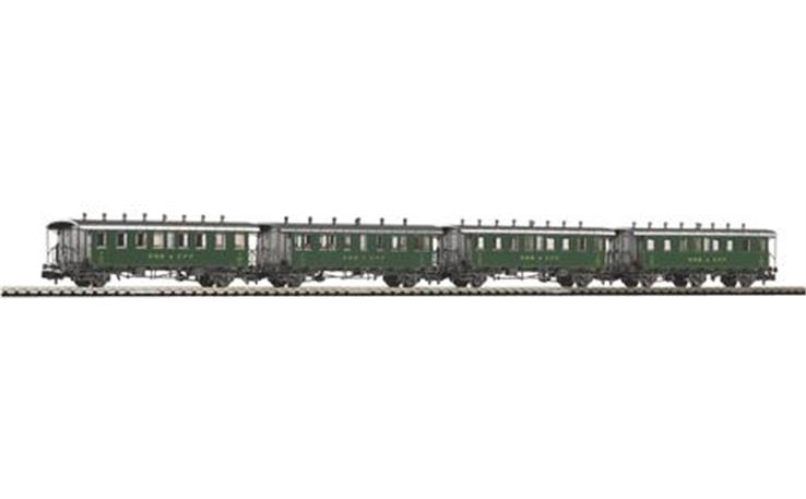 PIKO 94345 Oldtimerwagen-Set 4-tlg SBB, Spur N **** Exklusiv Schweiz ***