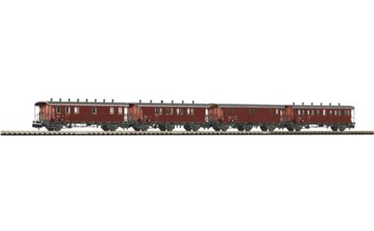 PIKO 94346 Oldtimerwagen Bauzug-Set 4-tlg SBB, Spur N