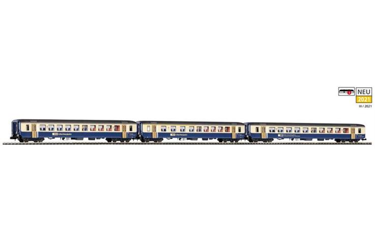 Piko 94395 EW I Personenwagenset 3-tlg A + B +V BN/BLS, Spur N