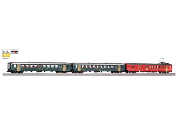 Piko 94397 EW I Personenwagenset 3-tlg 2 x B mit alter Schrift + WR Self -Service, Spur N