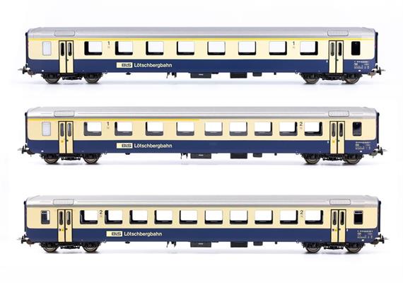 PIKO 96766 Personenwagen-Set 3-tlg EWI BLS, H0 DC