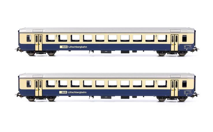 PIKO 96768 Personenwagen-Set 2-tlg EWI BLS, H0 DC