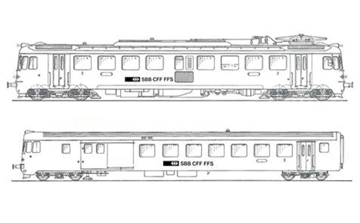 Piko 96837 E-Triebwagen RBe 4/4 + BDt Steuerwagen grün/rote Front SBB, H0 AC Digital Sound