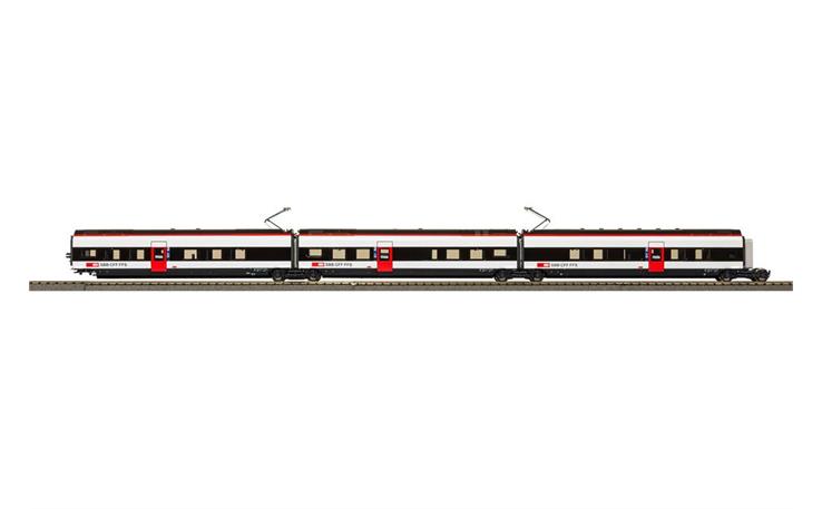 PIKO 97330 Ergänzungswagen-Set 1 zum RABe 501 Thurgau Giruno SBB, H0 DC