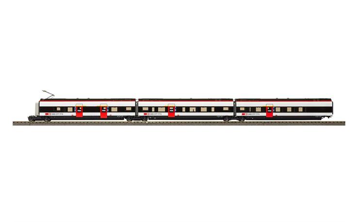 PIKO 97333 Ergänzungswagen-Set 2 zum RABe 501 Thurgau Giruno SBB, H0 DC