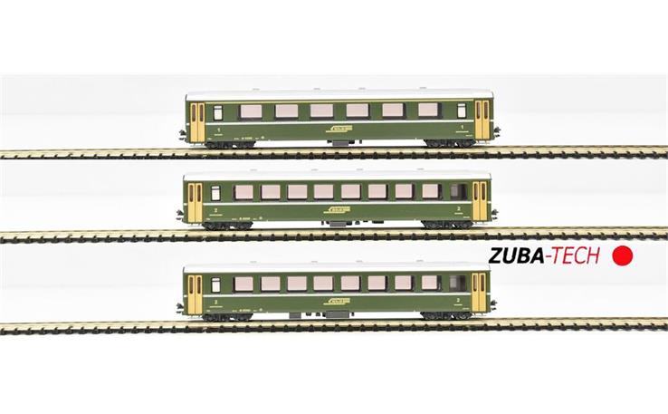 PIRATA PI9220 RhB Personenwagen-Set 3-tlg, Spur N