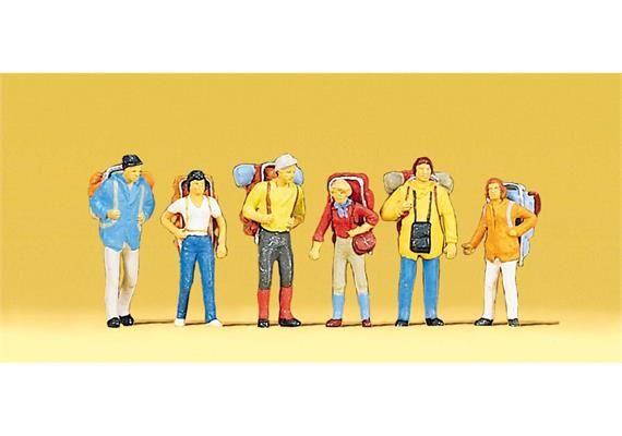 Preiser 10113 Tramper, Set mit 6 Figuren