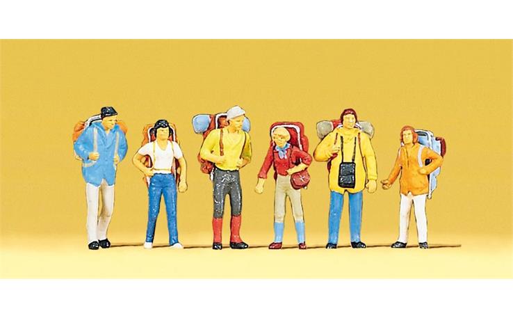 Preiser 10113 Tramper, Set mit 6 Figuren