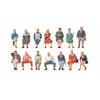 Preiser 10524 Sitzende Reisende. Set mit 12 Figuren