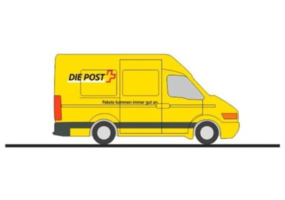 Rietze 16191 Iveco Daily Kasten "Die Post", gelb (CH) 1/160