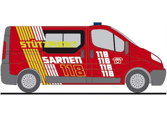 Rietze 51287 Opel Vivaro Stützpunktfeuerwehr Sarnen (CH) 1/87