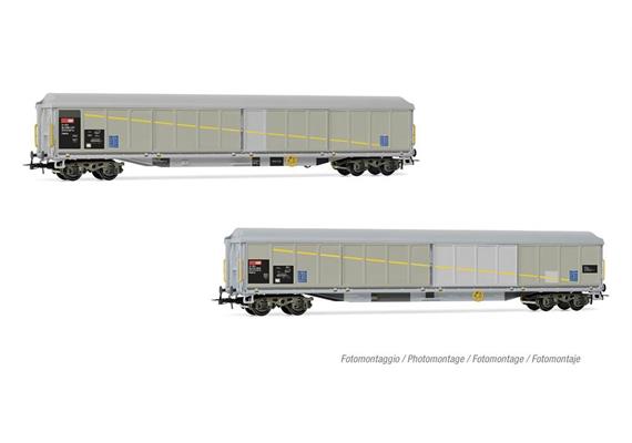 Rivarossi HR6650 Schiebewandwagen-Set 2-tlg Habils mit Flicken SBB, H0