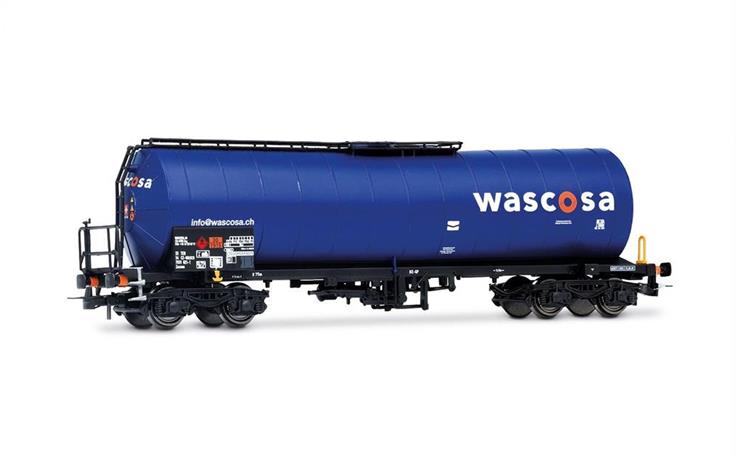 Rivarossi HR6666 Kesselwagen, blua, Wascosa, H0