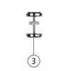 Roco 137951 Radsatz mit Zahnrad ohne Haftring