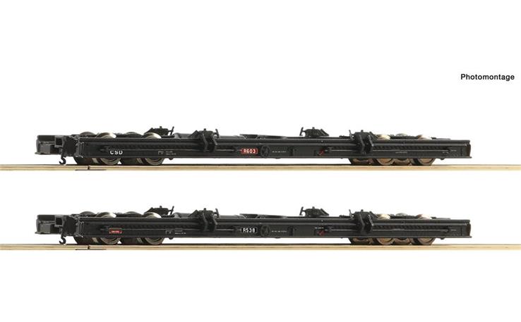 Roco 34068 Rollwagen Set 2-tlg CSD, H0e