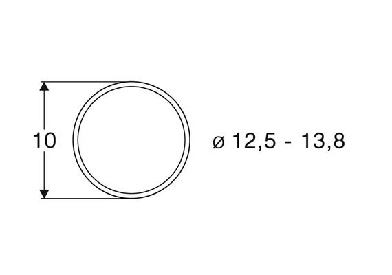 Roco 40066 Haftringsatz 12,5 bis 13,8mm, 10 Stk.