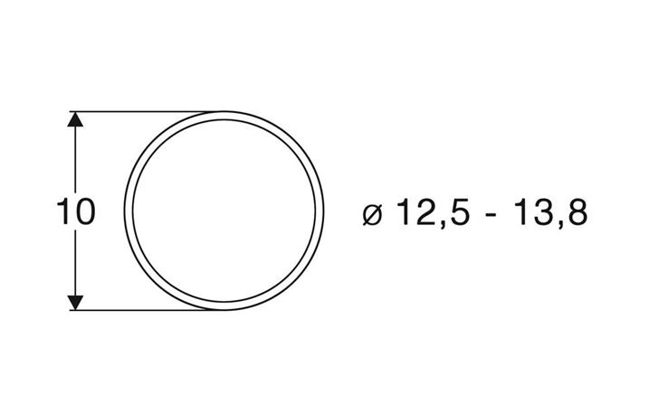 Roco 40066 Haftringsatz 12,5 bis 13,8mm, 10 Stk.