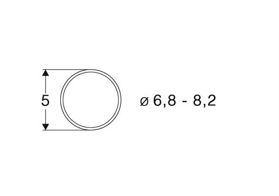 Roco 40067 Haftringsatz Gleichstrom. Für Achsen von 6,8–8,2 mm Durchmesser.