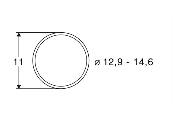 Roco 40070 Haftreifen 12,9 bis 14,6mm, 10 Stk.