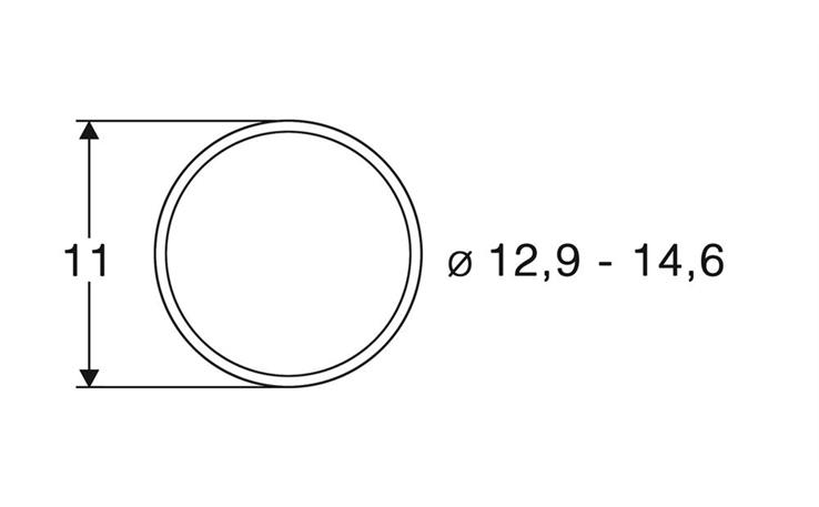 Roco 40070 Haftreifen 12,9 bis 14,6mm, 10 Stk.