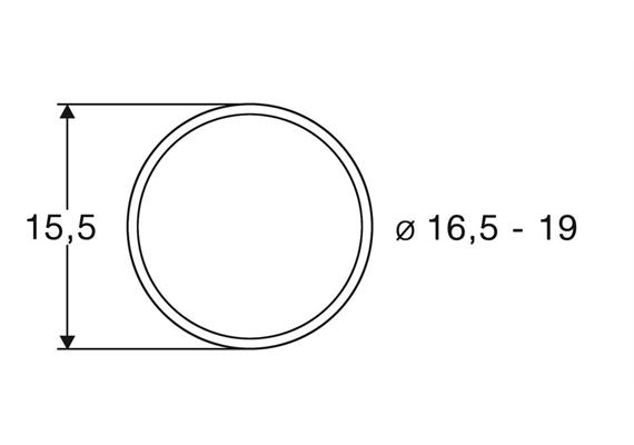 Roco 40072 Haftringsatz 16,5 bis 19mm, 10 Stk.