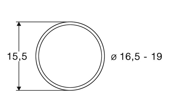 Roco 40072 Haftringsatz 16,5 bis 19mm, 10 Stk.