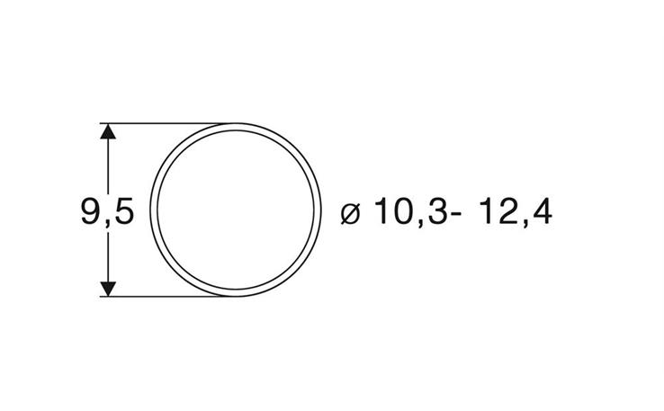 Roco 40074 Haftringsatz Wechselstrom 10Stk. 10,3 bis 12,4 mm