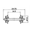 Roco 40189 Radsatz 7,5mm beidseitig isoliert, H0 DC