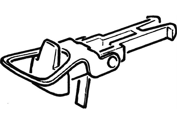 Roco 40243 Standard-Bügelkupplungsköpfe für Normschacht-Kupplungsaufnahme nach NEM 362, H0