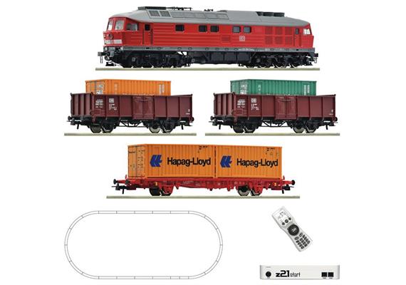 Roco 5110003 z21 Startset mit Diesellok BR 232 + Güterzug der DB AG, H0 DC Digital